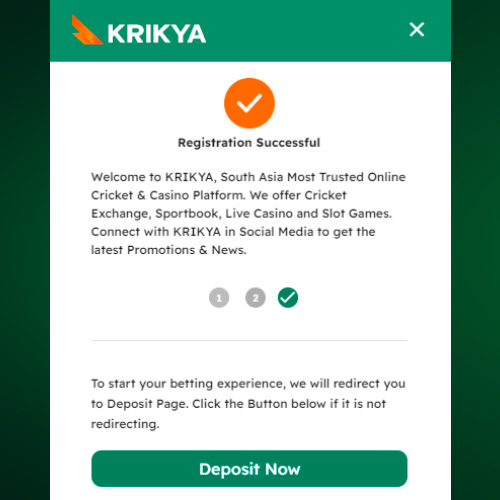 Get a deposit on Krikya