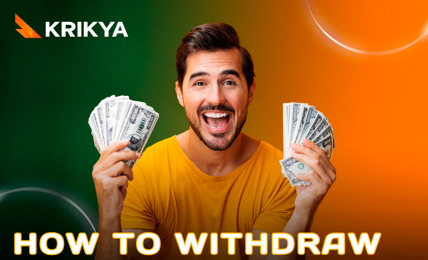 Request a withdrawal to Krikya