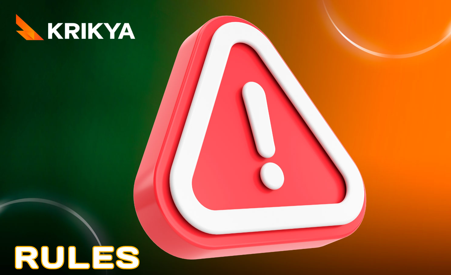 Rules for registering on Krikya