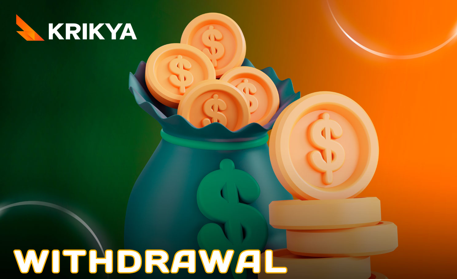 Method of withdrawing funds from Krikya